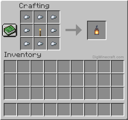 How to make a Lantern in Minecraft