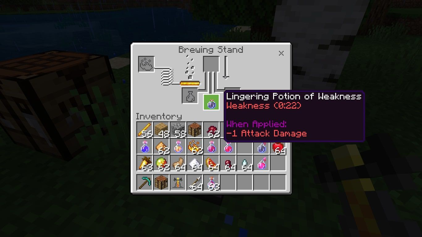 How To Make a Lingering Potion in Minecraft