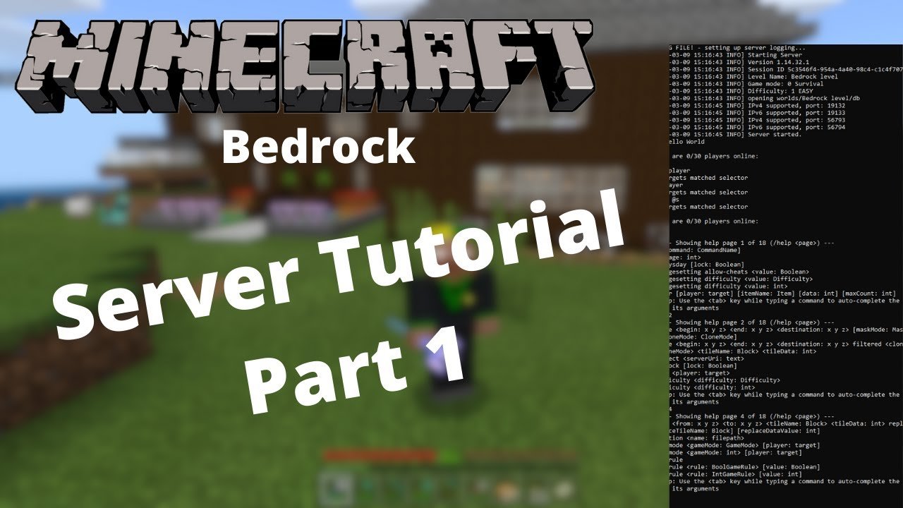 How To Make A Minecraft Bedrock Server Using The Official Minecraft ...