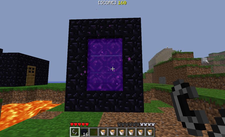 How to make a nether portal in minecraft ...