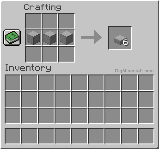 How to make a Smooth Stone Slab in Minecraft