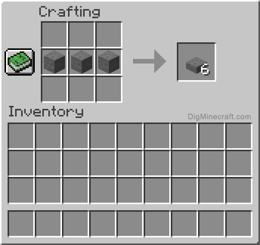 How to make a Stone Slab in Minecraft