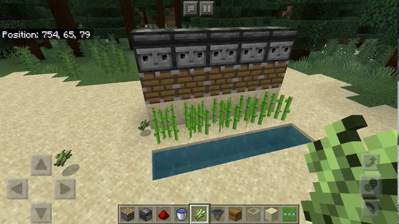 How to make a sugar cane farm in Minecraft