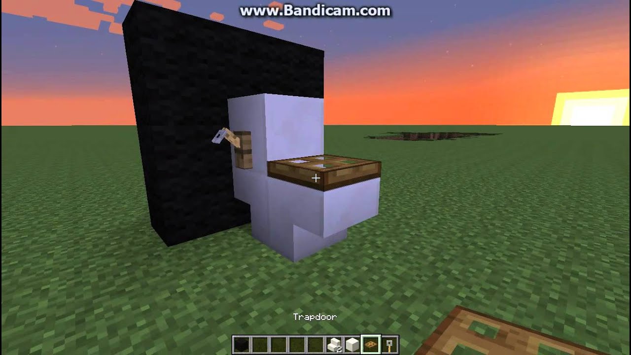 How to make a toilet in minecraft Xbox360/XboxOne/PS3/PS4/PC