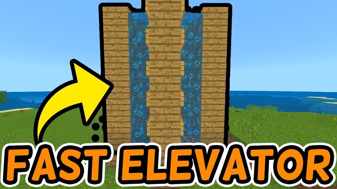 How to make a water elevator in minecraft