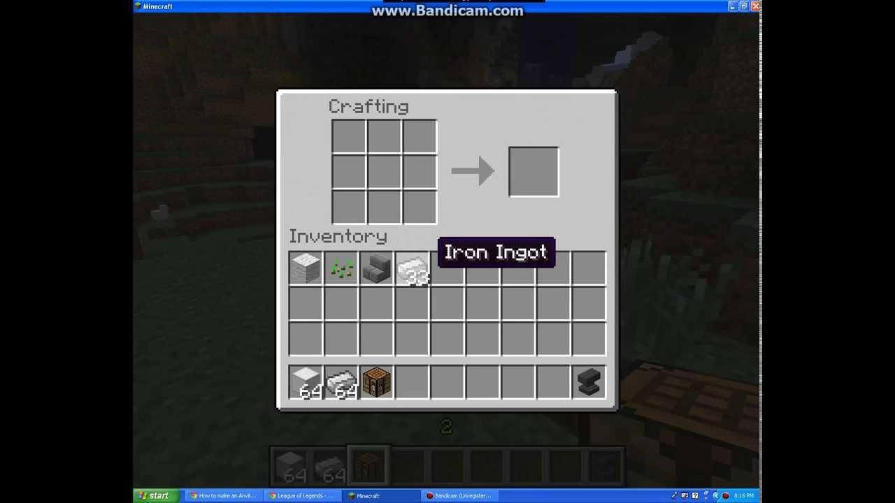 How To Make An Anvil~Minecraft 1.5.2