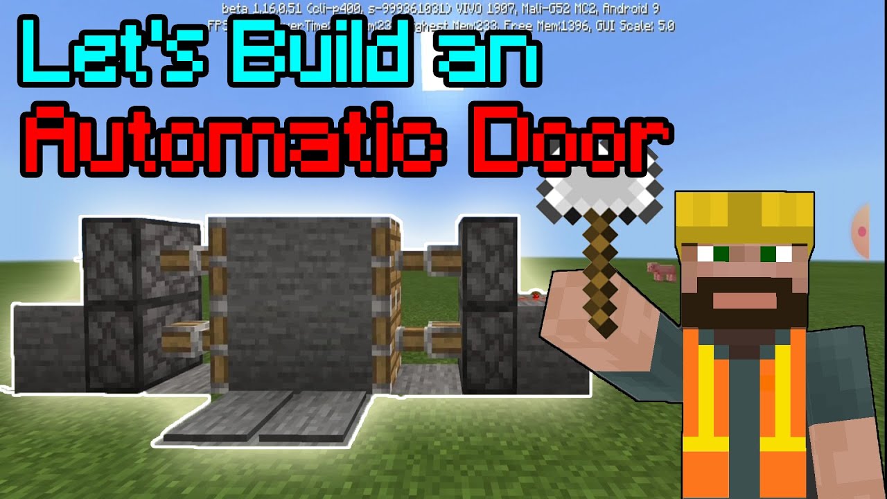 How to make an Automatic Door in Minecraft (Easy Tutorial ...