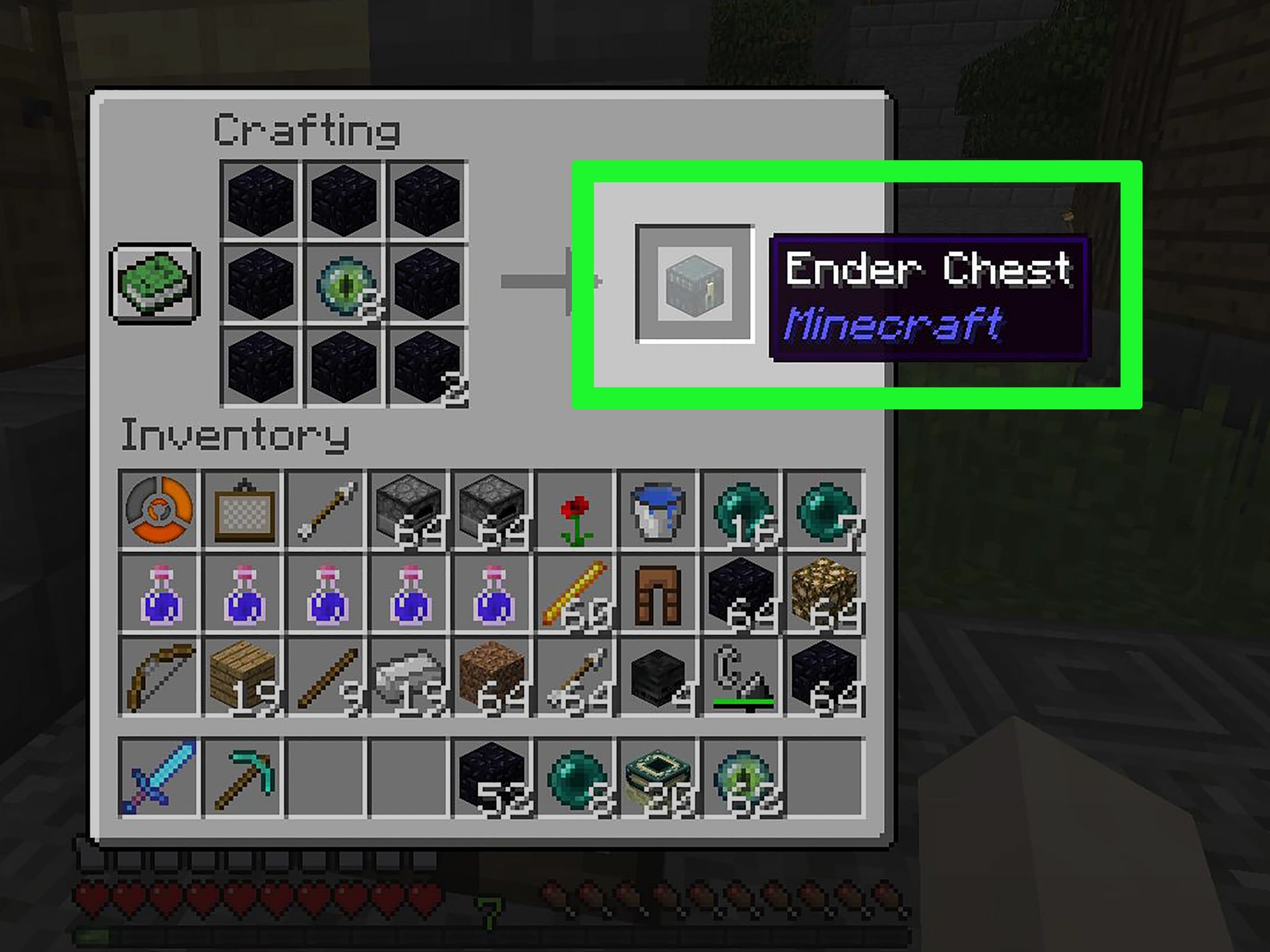 How to Make an Ender Chest in Minecraft: 6 Steps (with Pictures)