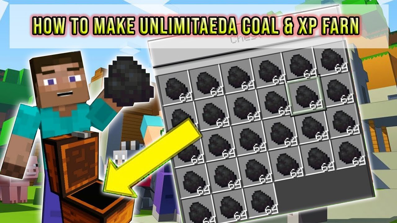how to make coal farm in minecraft  coal farm tutorial ...