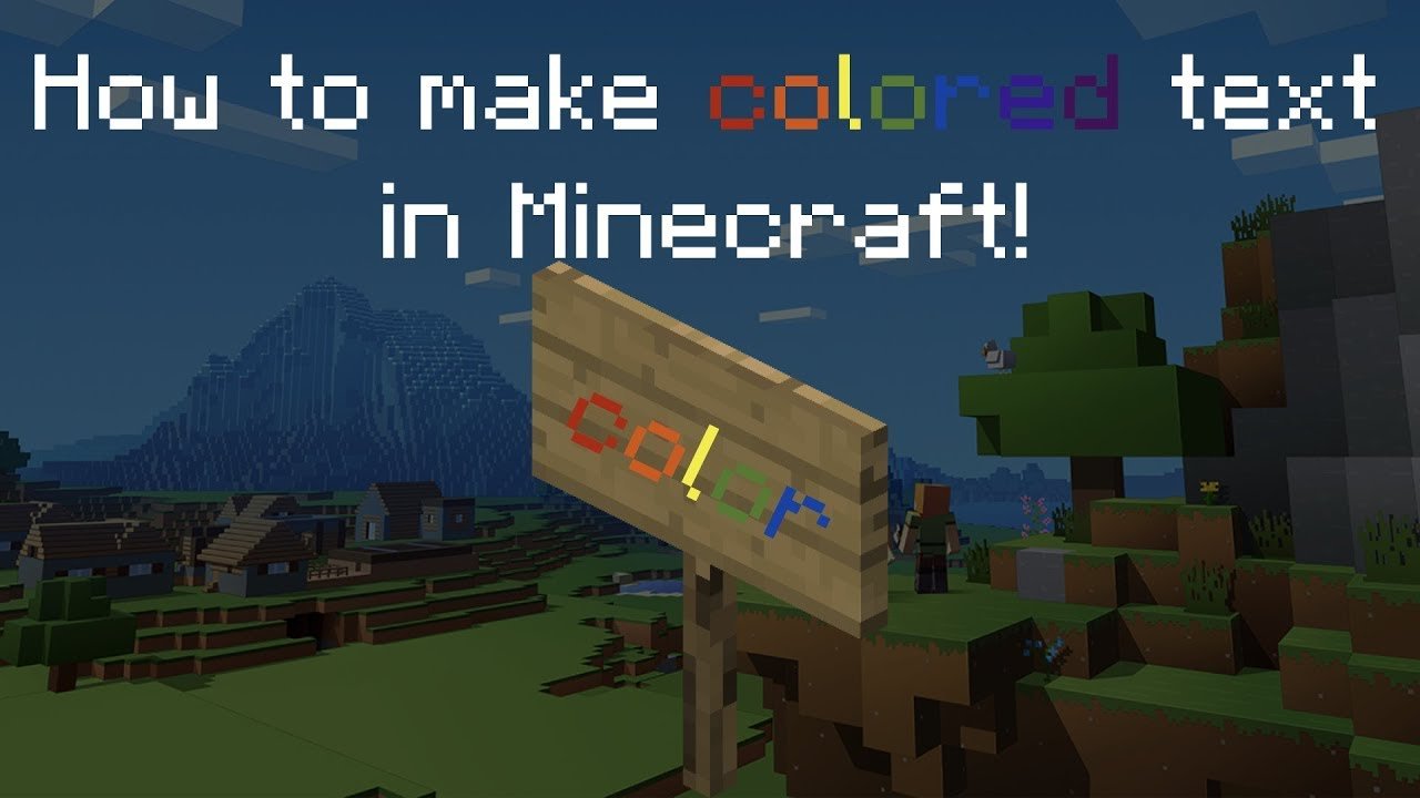 How to make colored text in Minecraft