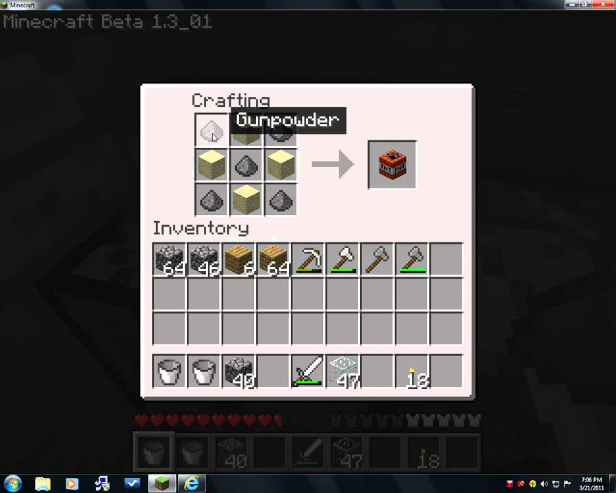 how to make dynamite in minecraft