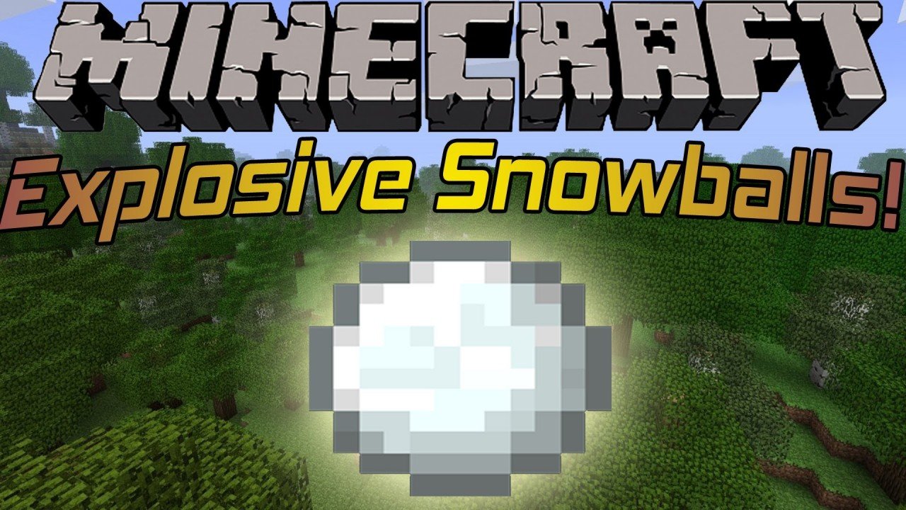 How to make exploding snowballs when you throw them (only ...