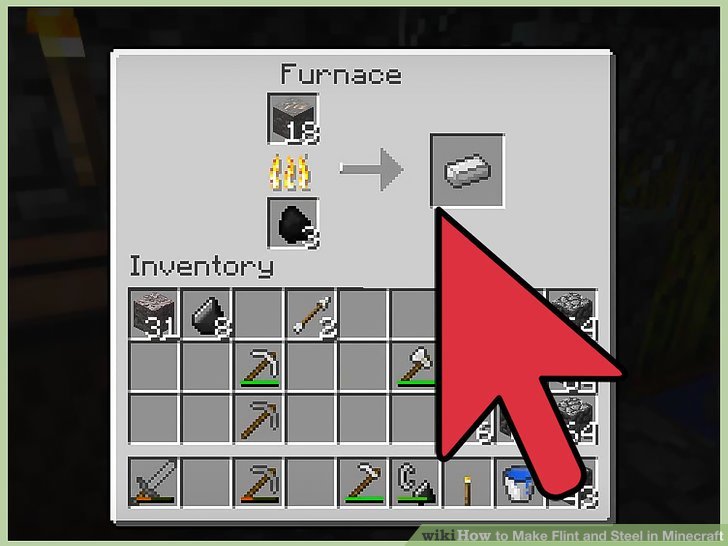 How to Make Flint and Steel in Minecraft: 9 Steps (with ...