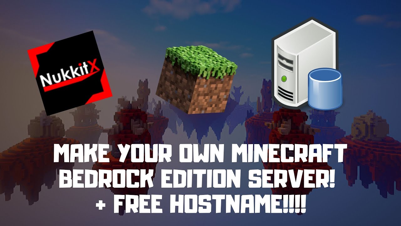 HOW TO MAKE FREE SERVER IN MINECRAFT BEDROCK EDITION ...