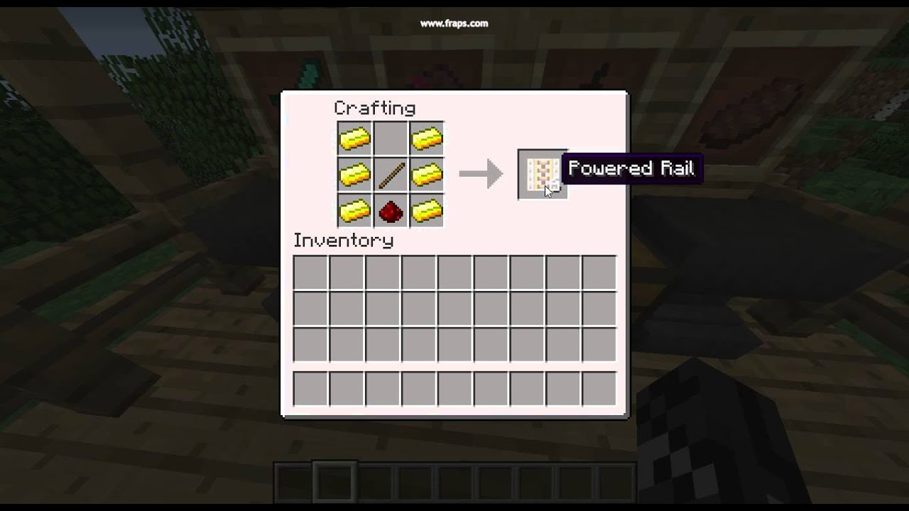 How to make powered rails in minecraft 1.6.2