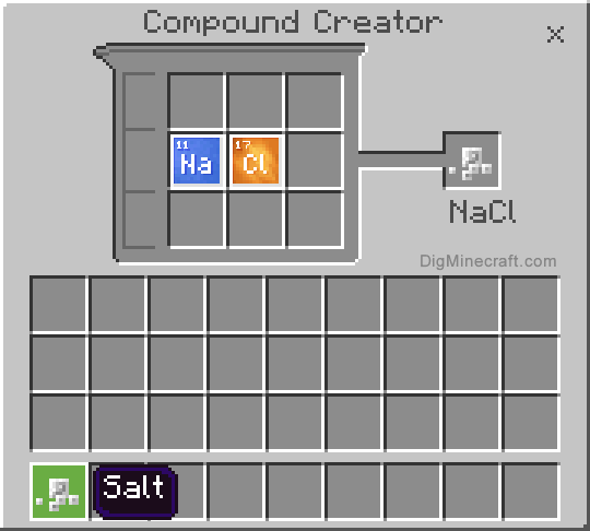 How to make Salt (Compound) in Minecraft