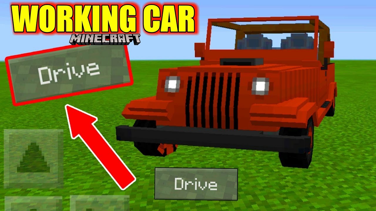 How to Make " Working Car"  In MINECRAFT