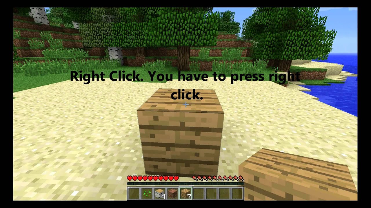 How to Place a Block on Minecraft