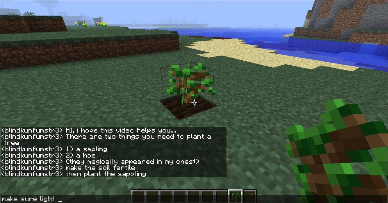 How To Plant A Tree In Minecraft