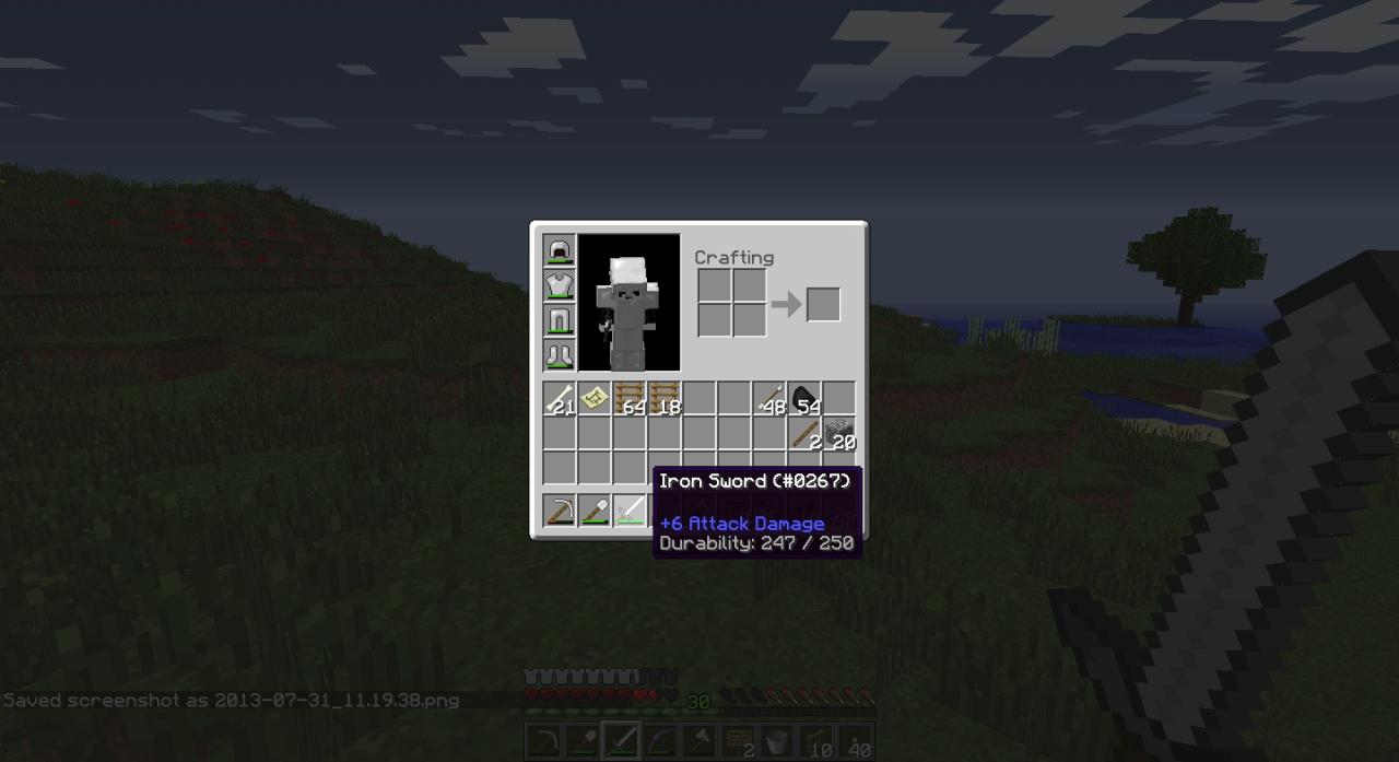 How to show amount of durability left in tools Minecraft Blog