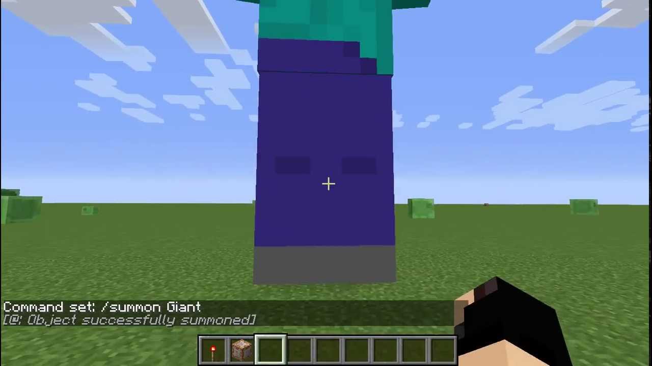 How to Spawn a Giant Zombie in Minecraft 1.8