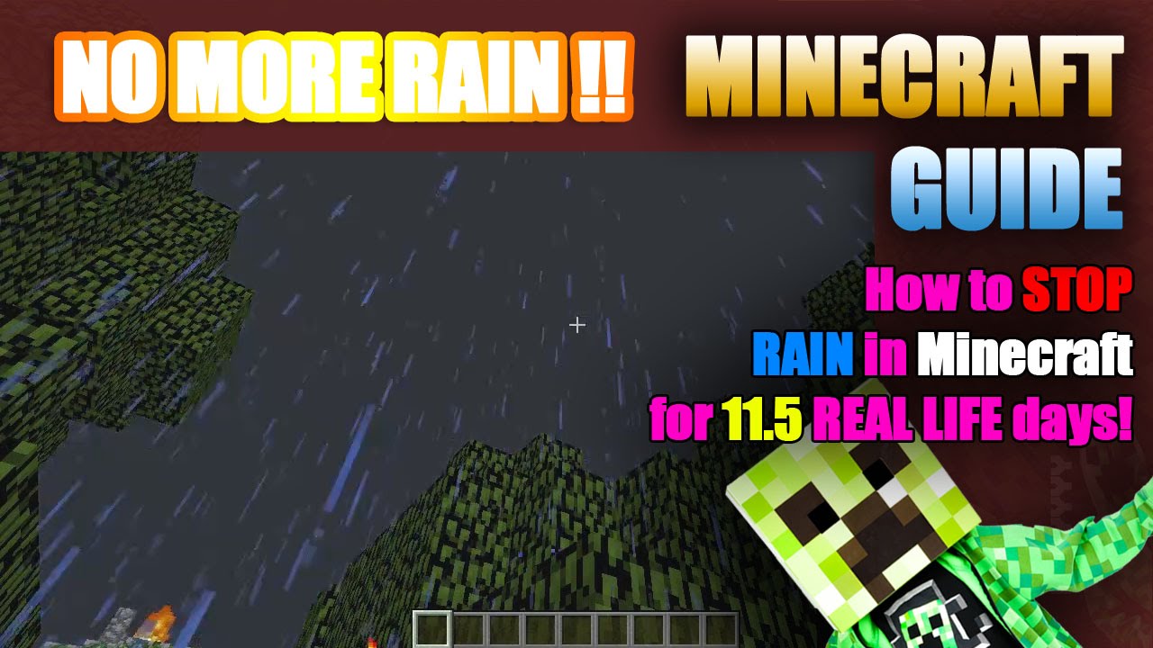 How to Stop Rain in Minecraft Without Using ToggleDownFall ...
