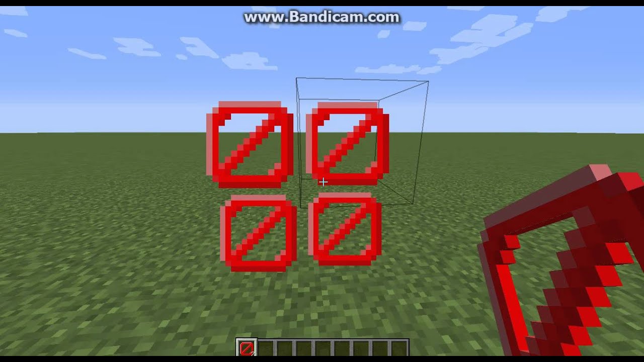 How to take an invisible block at minecraft 1.8