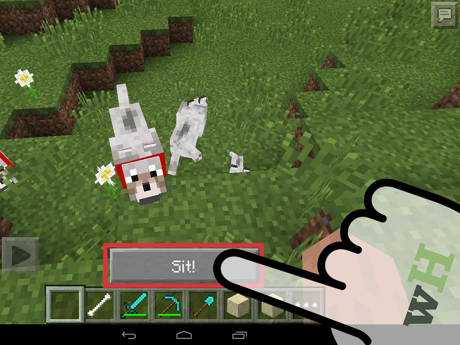 How to Tame a Dog in Minecraft PE: 10 Steps