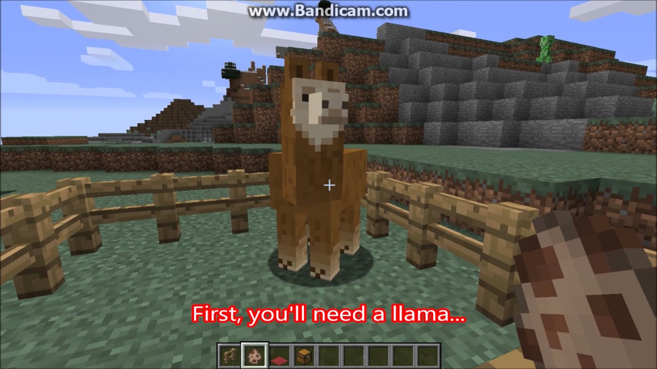 How to tame, decorate, and add a chest to a llama ...