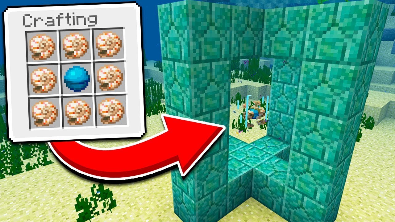 How to Use a CONDUIT in Minecraft Pocket Edition (Conduit, Heart of the ...
