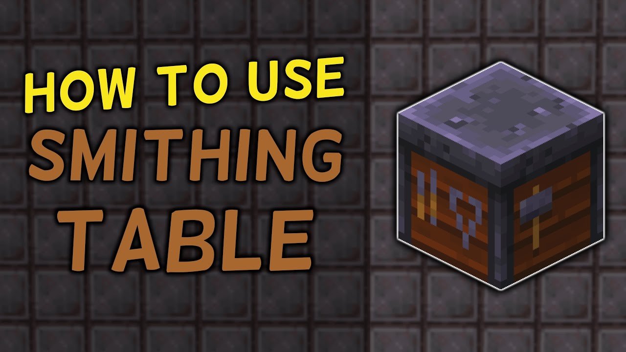 How To Use Smithing Table In Minecraft Pe : The remaining square at the ...