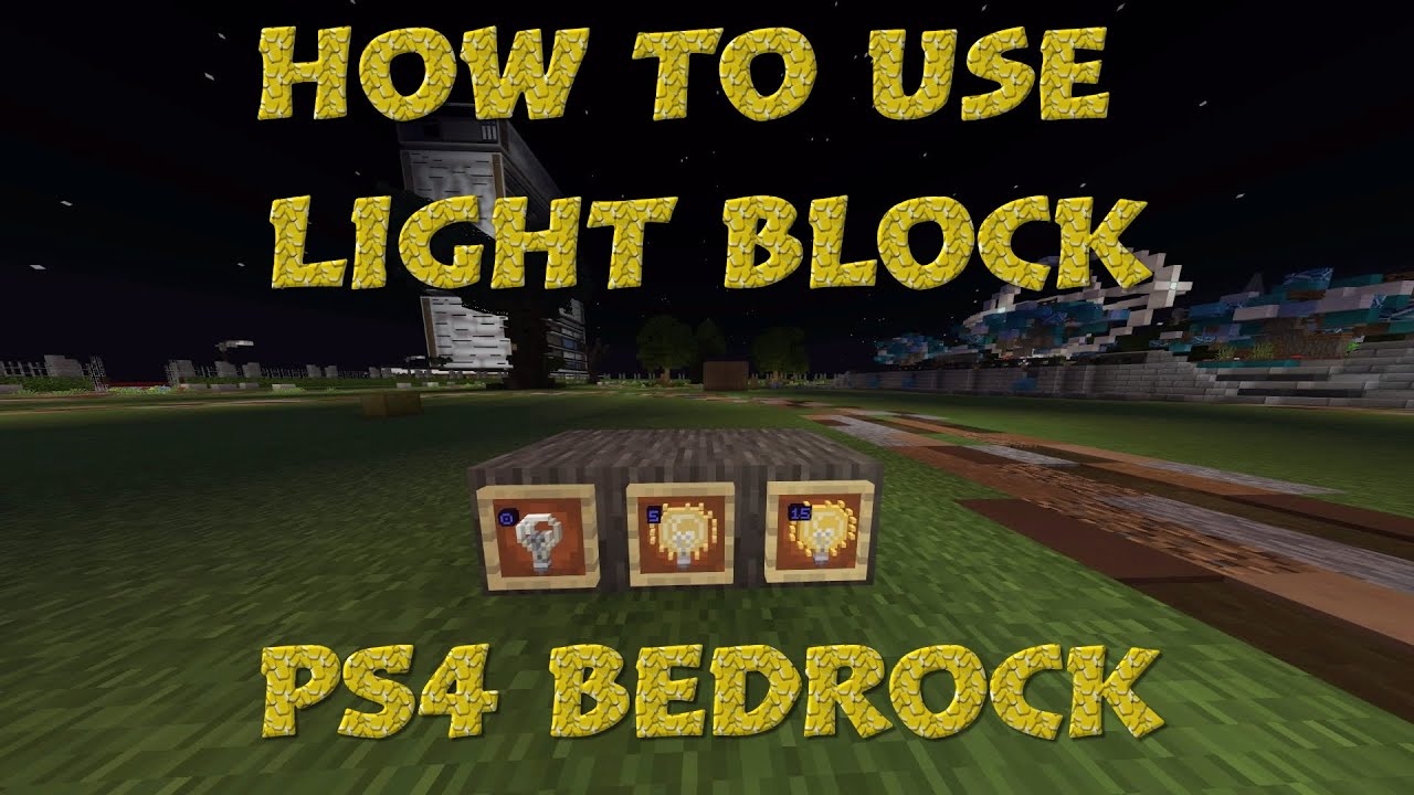 How to Use The Light Block In Minecraft
