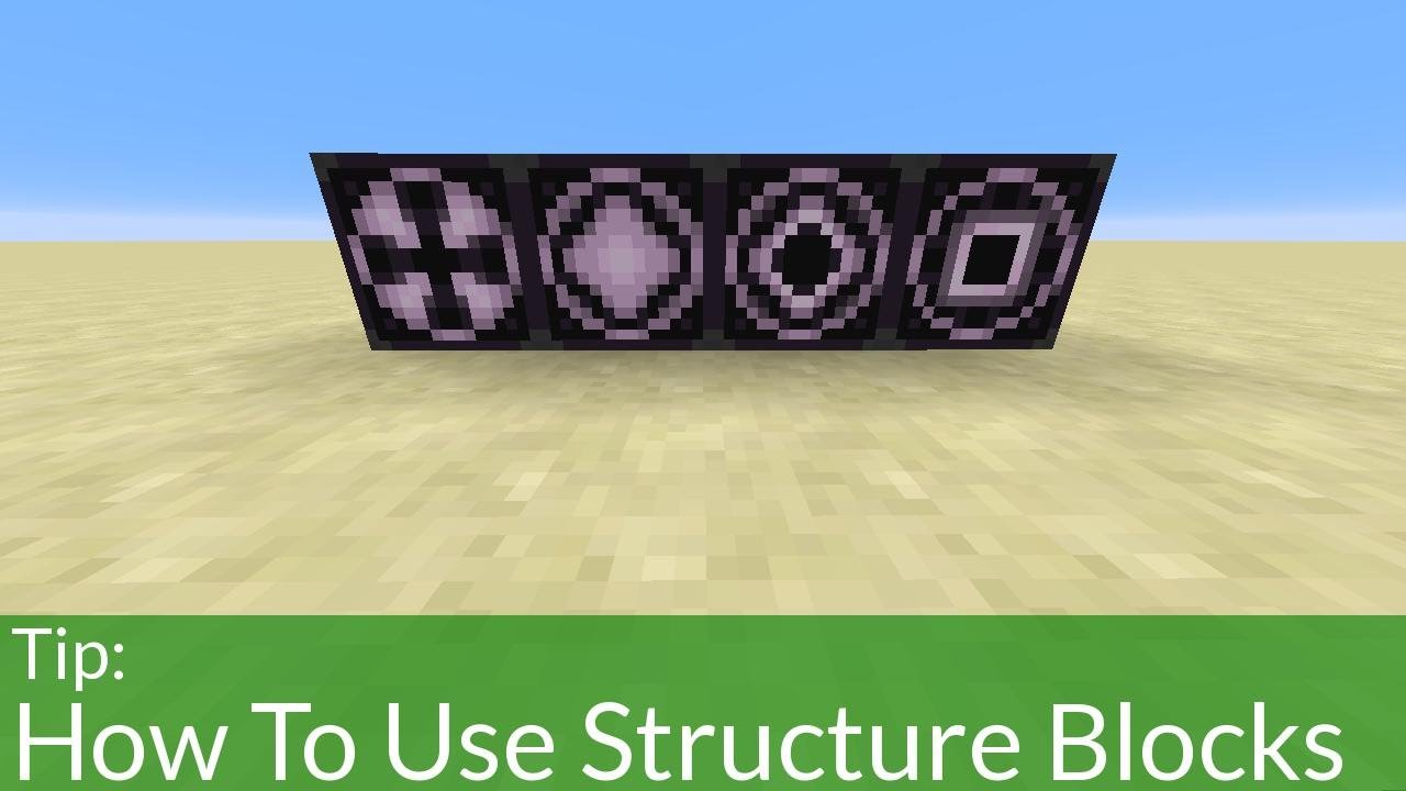 How To Use The Structure Blocks In Minecraft 1.10