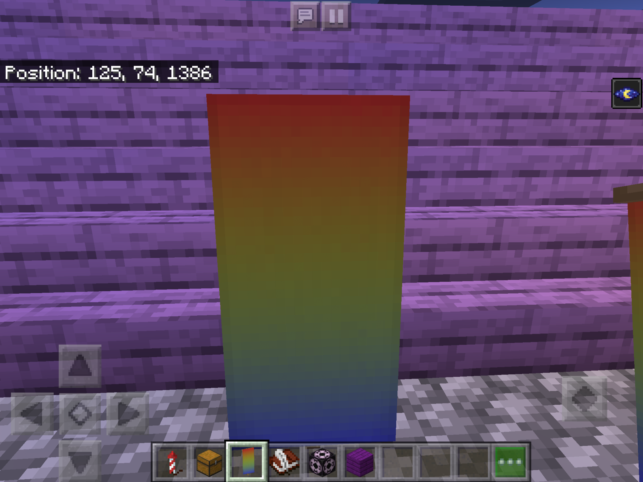 Just Made A Super Easy Rainbow Banner Minecraft