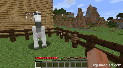 Keep your horse tethered with a lead in Minecraft ...