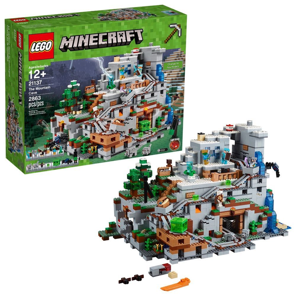 Lego Minecraft Building Toy For Kids The Mountain Cave Set Big Hot ...