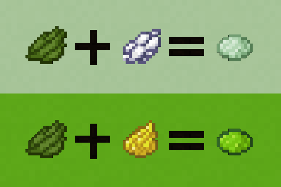 Lime dye made from green and yellow â Minecraft Feedback