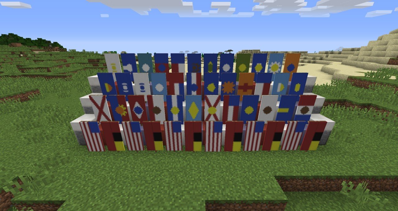 Minecraft 14w30a flags: U.S. States! Minecraft Blog