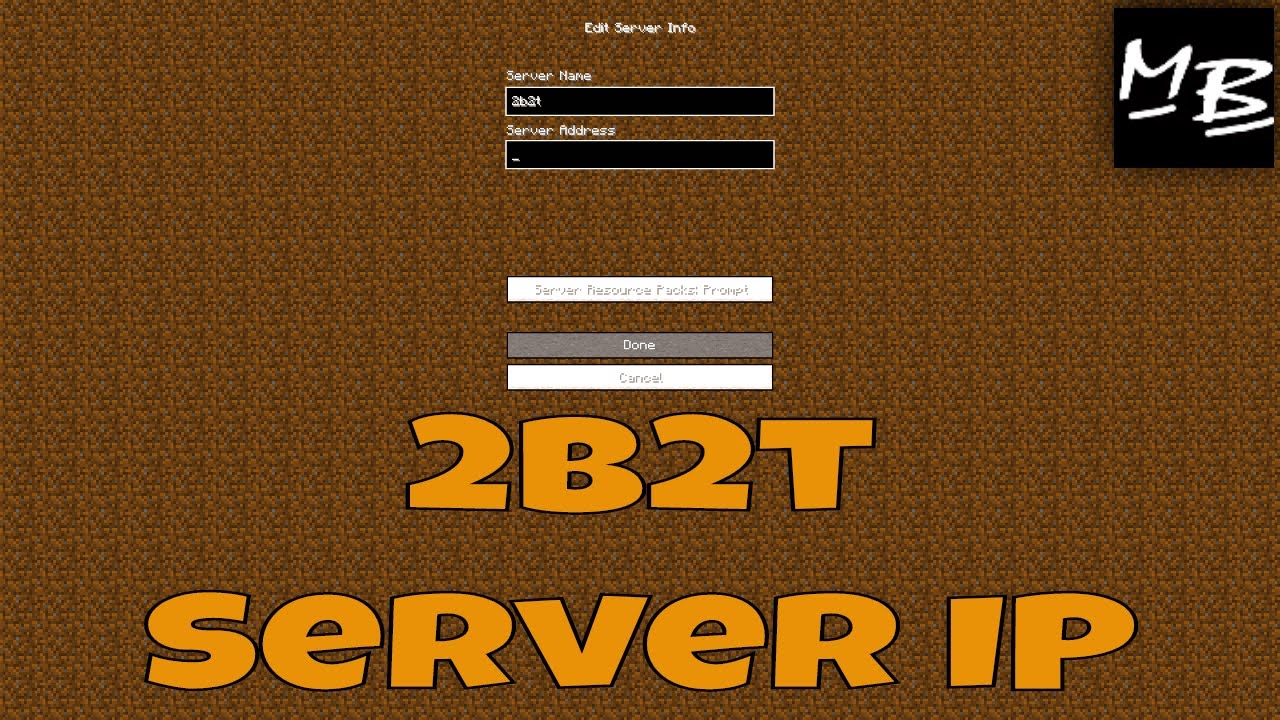 Minecraft 2b2t Server IP Address â BENISNOUS