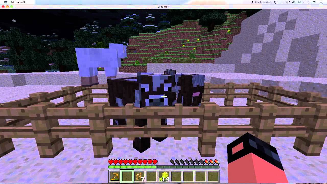 Minecraft Awesome: Part 7: TAMING COWS AND SHEEP
