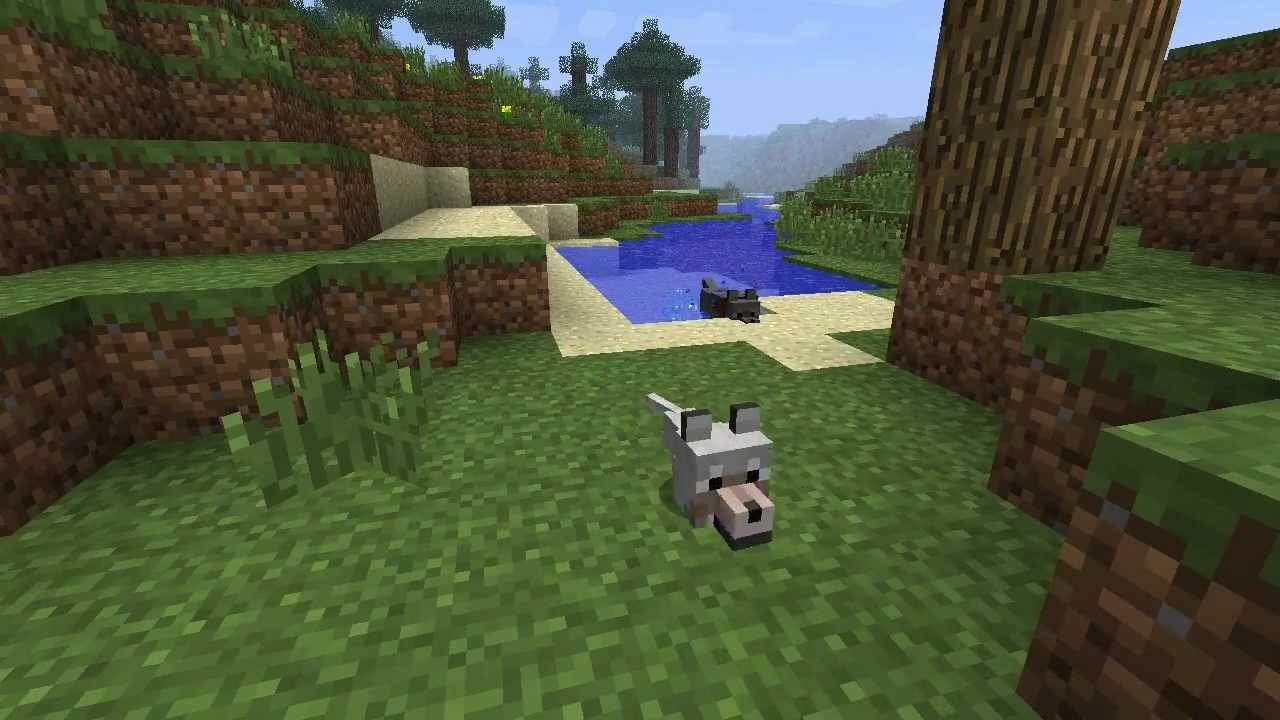 Minecraft BABY WOLF (Ingame, High Definition)