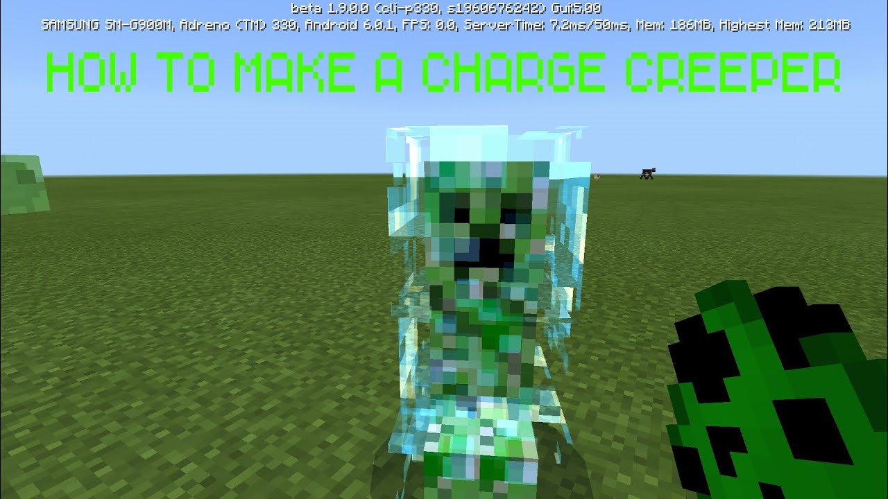 Minecraft BE: How to make a charged Creeper.
