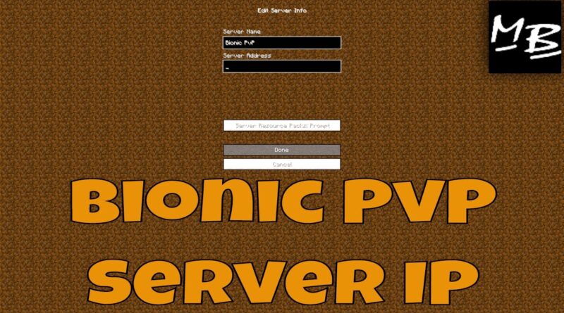 minecraft bionic pvp server ip address benisnous