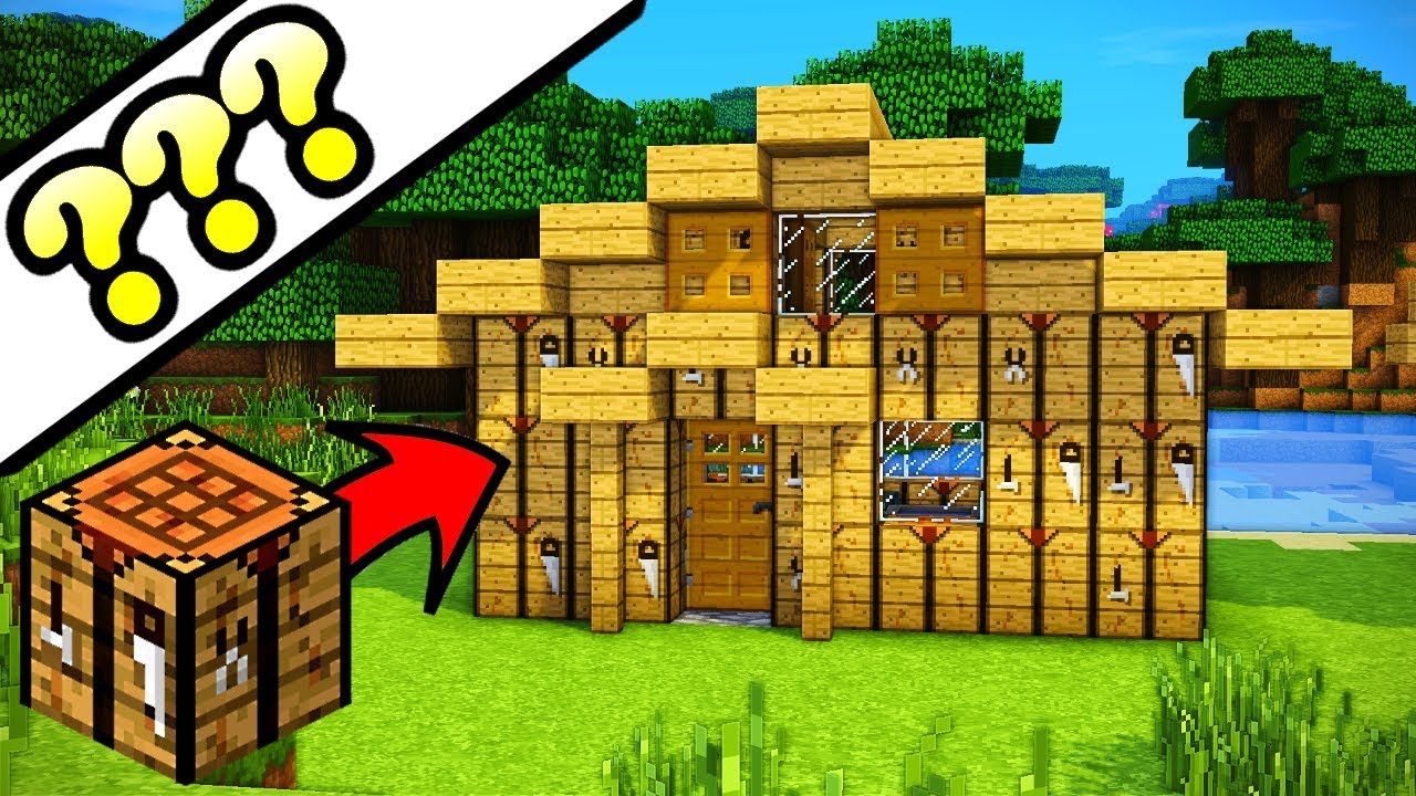 Minecraft CRAFTING TABLE House Tutorial (How to Build 2019 ...