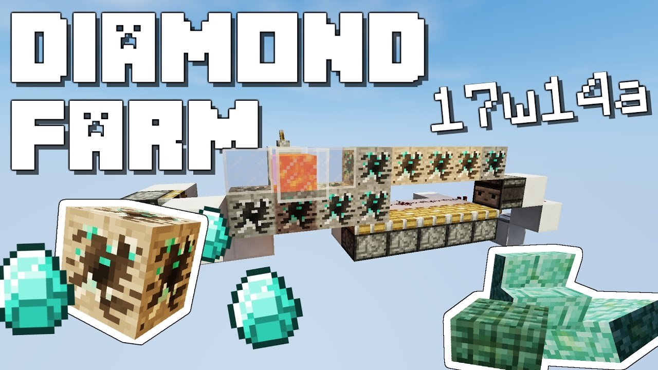 Minecraft: Diamond Farm!!! [Snapshot 17w14a]