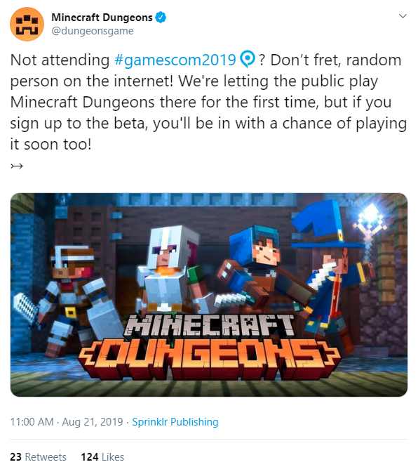 Minecraft Dungeons BETA Sign Up!