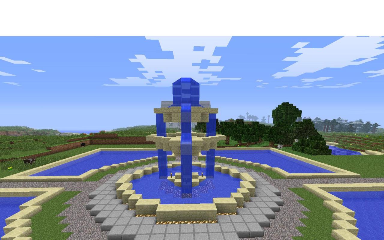 Minecraft Fountain Minecraft Map