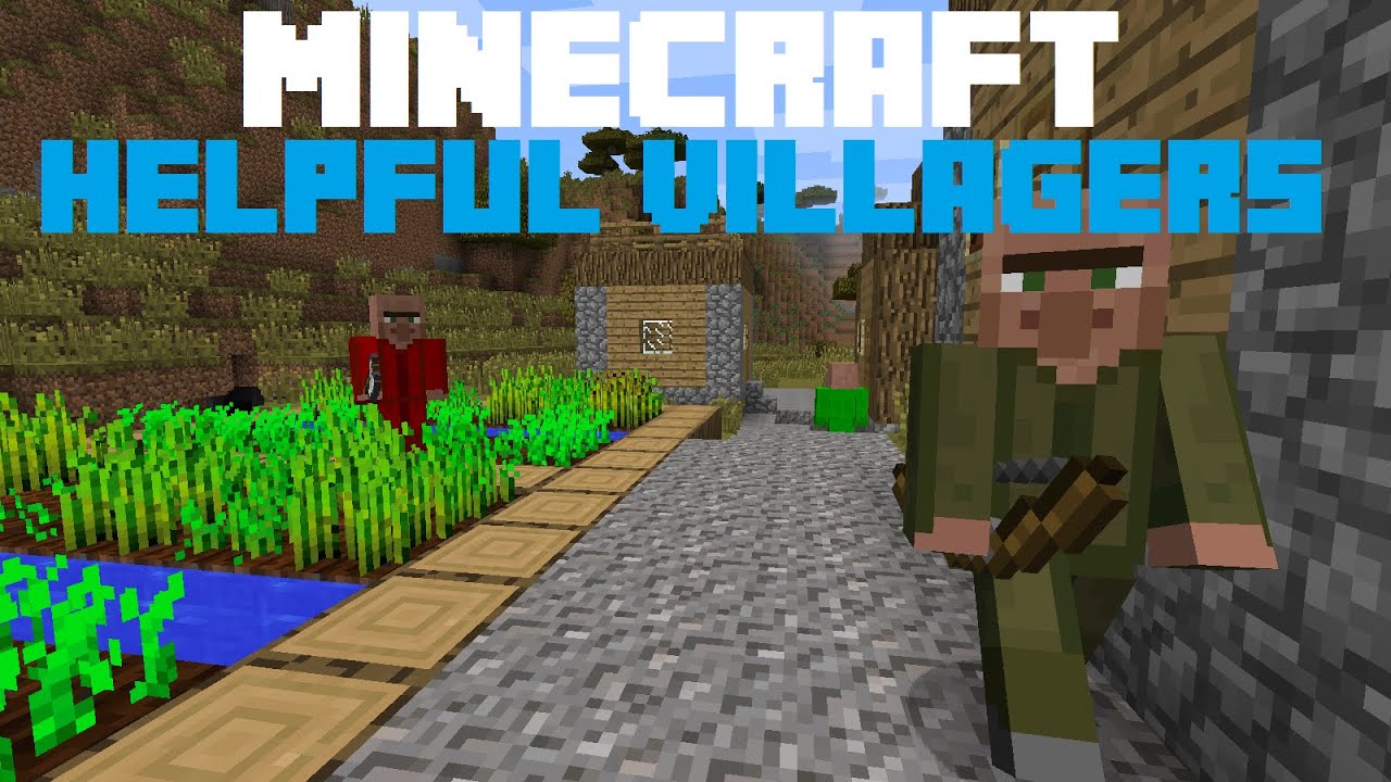 Minecraft HELPFUL VILLAGERS (Create your own unique village!) Mod ...