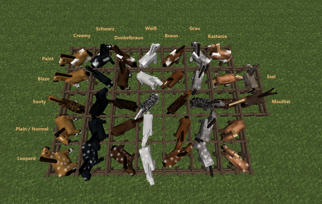 Minecraft Horse Breeds // Conquest by Shedew on deviantART ...