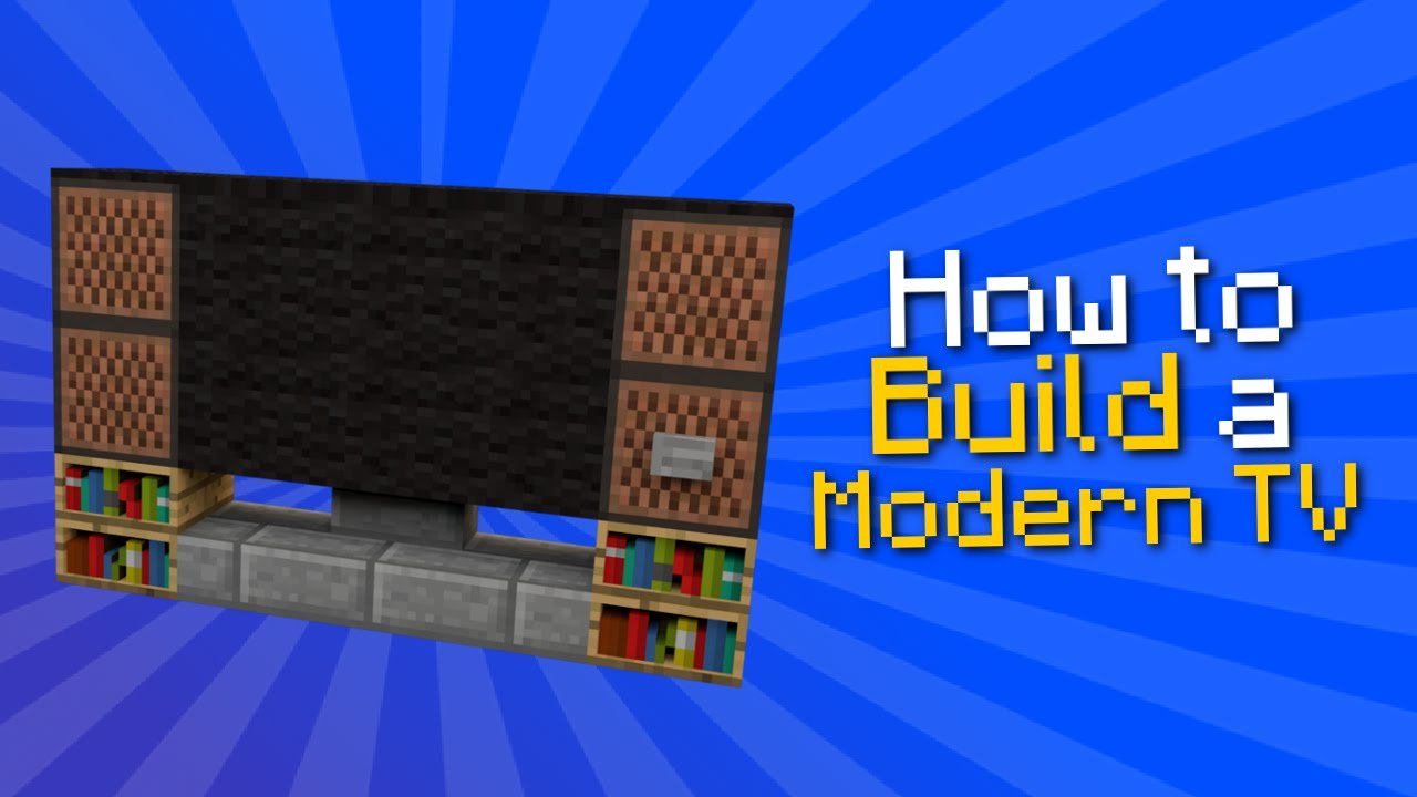 Minecraft: How to build a modern TV